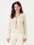 Кардиган обычного кроя Nuka 17155170 Pieces, бежевый - фото