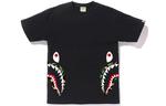 Футболка Bape Flame Side Shark A BATHING APE, черно-красный камуфляж - фото 4