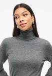 Джемпер VILA VIKERRY ROLLKRAGEN, Medium Grey Melange/Dark Grey - фото 4