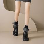 Женские ботинки на каблуке 4,5 см AGSDON, черный - фото 6