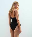 Купальник New Look WAVE TEXTURED RUCHED SIDE, Black - фото 3