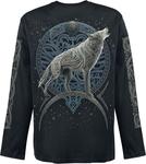 Рубашка с длинными рукавами Spiral Celtic Wolf, черный - фото 2