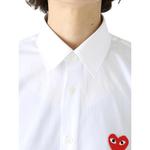 CDG Play Рубашка SS24 Unisex White - фото 7