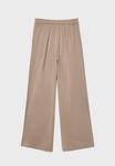 Брюки Stradivarius STRIPED WIDE-LEG, Mottled Brown - фото 7