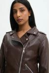 Байкерская куртка Answear.Lab, коричневый - фото 4