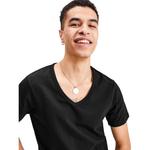 Футболка с коротким рукавом Jack & Jones Basic V-Neck, черный - фото 3