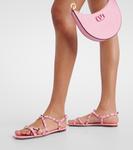 Сандалии из кожи Rockstud Valentino Garavani, Bubble - фото 4