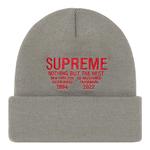 Шапка Beanie Supreme, серый - фото