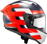 Шлемы LS2 Thunder Carbon, Red/White/Blue - фото 9