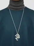 Серебряное колье с подвеской JIL SANDER, серебяный - фото 3