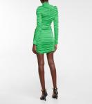 Мини-платье с рюшами Stella McCartney, Bright Green - фото 3