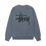 Свитер Stussy Basic Crew Pigment Dyed, Navy - фото 2