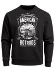 Neverless Свитшот 'American Hotrods' в черном цвете - фото