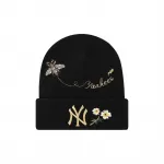 Шапка-бини унисекс MLB, черный - фото