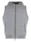 Стеганый жилет с капюшоном Vermeer Moorer, серый - фото