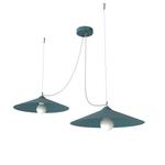 Подвесной светильник Lumicom, 40x40x9 см, синий - фото