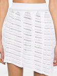 GCDS плиссированная мини-юбка, белый - фото 5