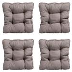 Подушка для сиденья Madison Basic 4er-Set, серо-коричневый - фото
