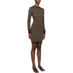 Футболка с длинными рукавами и монограммой FENDI, коричневая - фото 6