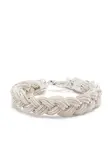 Серебряный плетеный браслет Ice Emanuele Bicocchi, белый - фото