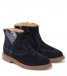 Замшевые ботинки челси в стиле пэчворк Pom D'Api, синий - фото