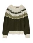 Свитер VERO MODA VMSIMONE, Olive/Dark green - фото