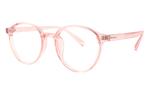 MUZU Унисекс очки для зрения, Round frame version translucent pink-C12 single frame - фото