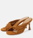 Замшевые мюли Fender Christopher Esber, Russet - фото 4