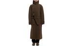 Пальто-кокон 'Dark Squirrel' Lemaire, тёмно-коричневый - фото