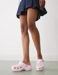 Сабо Crocs Classic на платформе розового цвета - фото 4