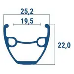 Заднее колесо Bonin Box 27.5´´ Disc-25 MTB, серебряный - фото 2