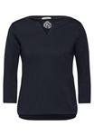 Лонгслив CECIL Shirt, ночной синий - фото