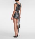 Кожаное бюстье Nihil Moto KNWLS, Moto Black - фото 3