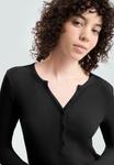 Топ QS Long sleeved top, Schwarz/Black - фото 4