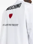 Рубашка с вышитым логотипом Moschino, белый - фото 5