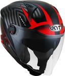 Шлем KYT d-city lucent jet, Black/Red - фото 7