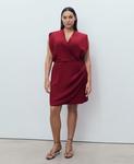 Женское платье-халат из лиоцелла MANGO, Maroon - фото 4