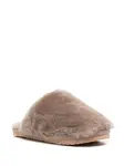 Меховые слиперы с закрытым носком Mou, серый - фото 2
