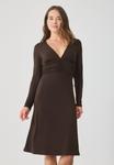 Платье Anna Field Jersey dress, Brown/Dark Brown - фото