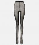 Колготки в горошек Wardrobe.NYC, черный - фото