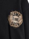 Толстовка SOMETIME SOON, черный - фото 3