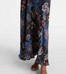 Платье-миди Snakes Bouquet Farm Rio, Snakes Bouquet Black - фото 5