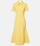 Коктейльное платье Eman crêpe Emilia Wickstead, Custard - фото