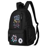 Converse Полиэстеровый рюкзак обычный унисекс черный, Graffiti Dinosaur - фото 4