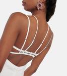 Свадебное платье из крепа с вырезом Nensi Dojaka, белый - фото 6