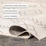 Ковер для улицы nuLOOM, 336 x 458 см,, сертифицированный OEKO-TEX, устойчивый к погодным условиям, для интенсивного использования, для патио, балкона, улицы, цвет Serna Ivory - фото 4