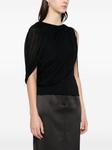 Lanvin топ из джерси с драпировкой, черный - фото 3