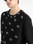 Джемпер с драгоценными пуговицами Dolce & Gabbana, черный - фото 4