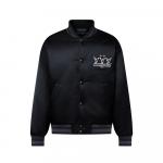 Бейсбольный блузон из нейлона с декором Louis Vuitton, черный - фото
