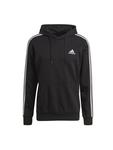 Пуловер adidas Kapuzenpullover 3 Streifen Design, черный - фото